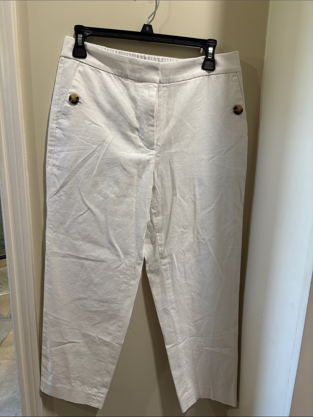 Jcrew factory size 8P white linen pants